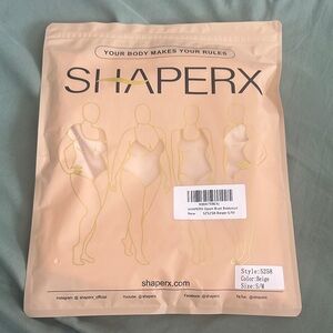 ShaperX Beige Bodysuit Shapewear - S/M
